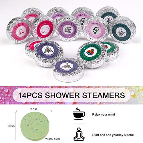 PickMora 14PCS Shower Steamers Aromatherapy with 7 Scents, Bath Bombs with Essential Oils for Relaxation, Shower Bombs Shower Tablets Gift Sets for Women and Men in Mother's Day, Anniversaries - Image 8