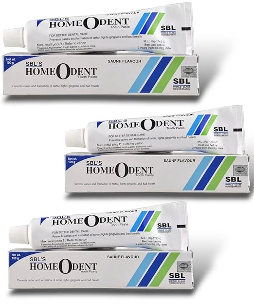 SBL Homeodent Toothpaste Saunf Flavour - SET OF 3 Tubes-image-10