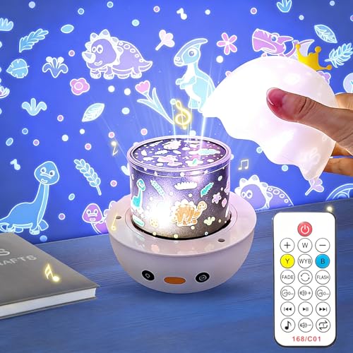 Proyector de luz nocturna para niños con control remoto USB