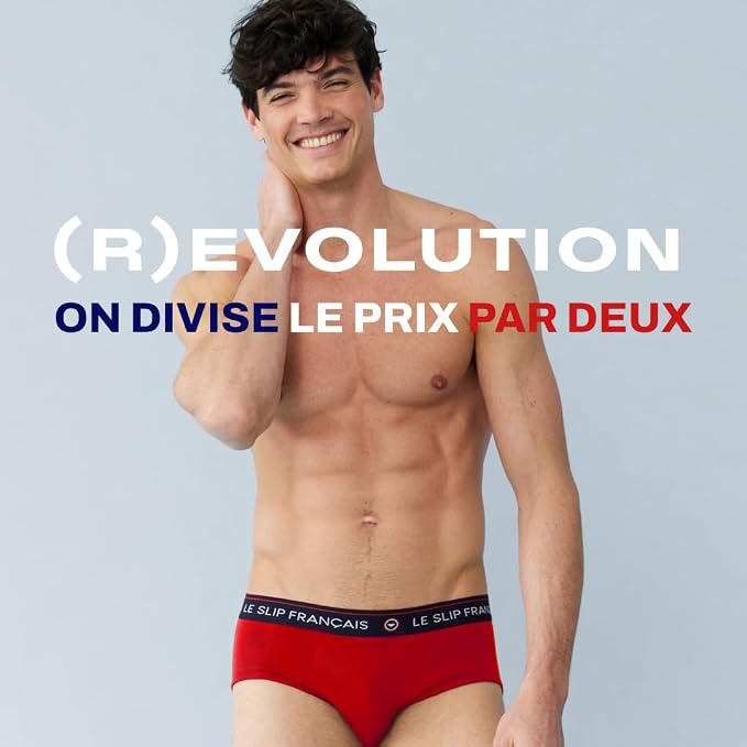 Le Slip Français Intrépide – Sous-vêtement Homme Fabriqué En France – Coton/élasthanne – Maintien Confortable