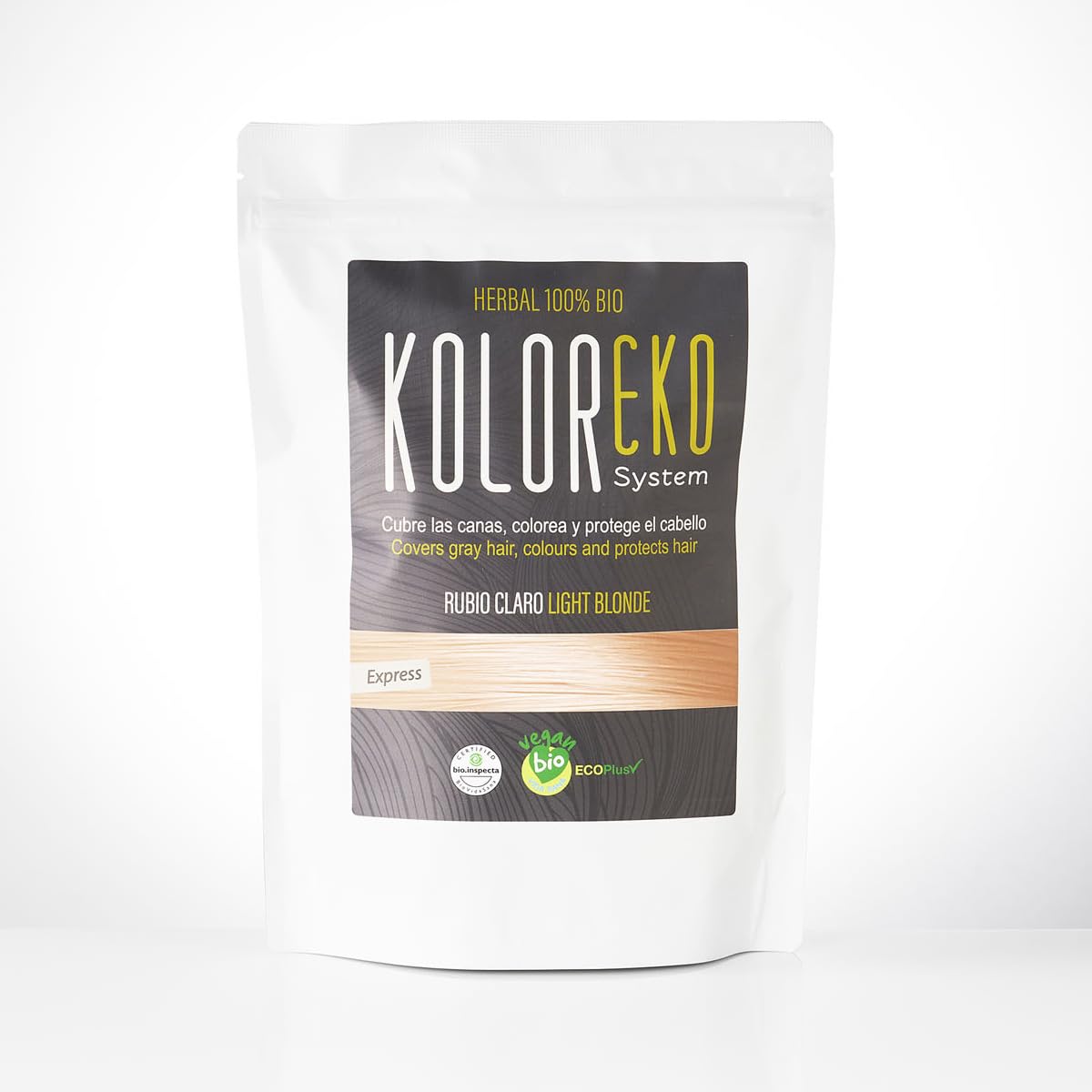 Colorante capilar herbal rubio claro Koloreko bolsa 100g