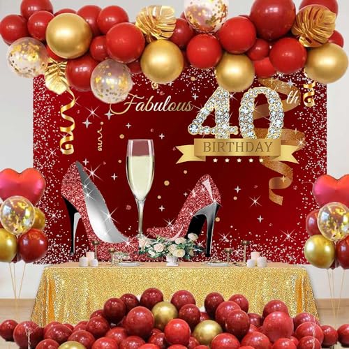 Fondo Fotográfico Sensfun 7x5ft para Fiesta 40 Años miniatura 3