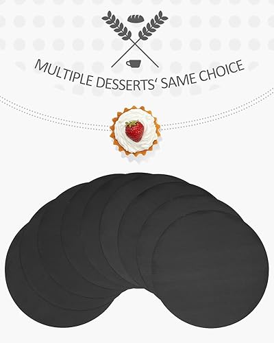 Miniatura 7 de qiqee Tableros redondos para pasteles de Navidad de 6 pulgadas, paquete de 40 unidades, base redonda, placa de cartón de grado alimenticio para