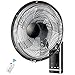 HJWL Ventilador de Pared, Wall Fan 16 Pollici Famiglia Controllo Remoto Muro Ventilatore Ristorante Muro Elettroventilatore Industriale 60W