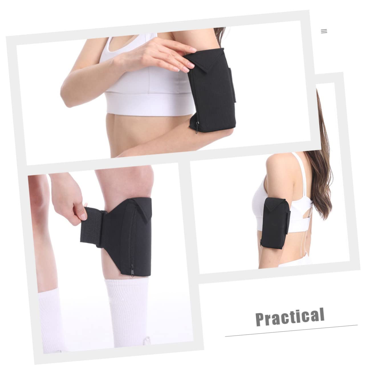 Uonlytech 5stücke Armband Handyhalterung Tragbare Sport-Handytasche Für Joggen Neoprener Arm Und Beutelhalter Für Fitness Outdoor Und Radfahren Und Praktisch Für Mobilgeräte