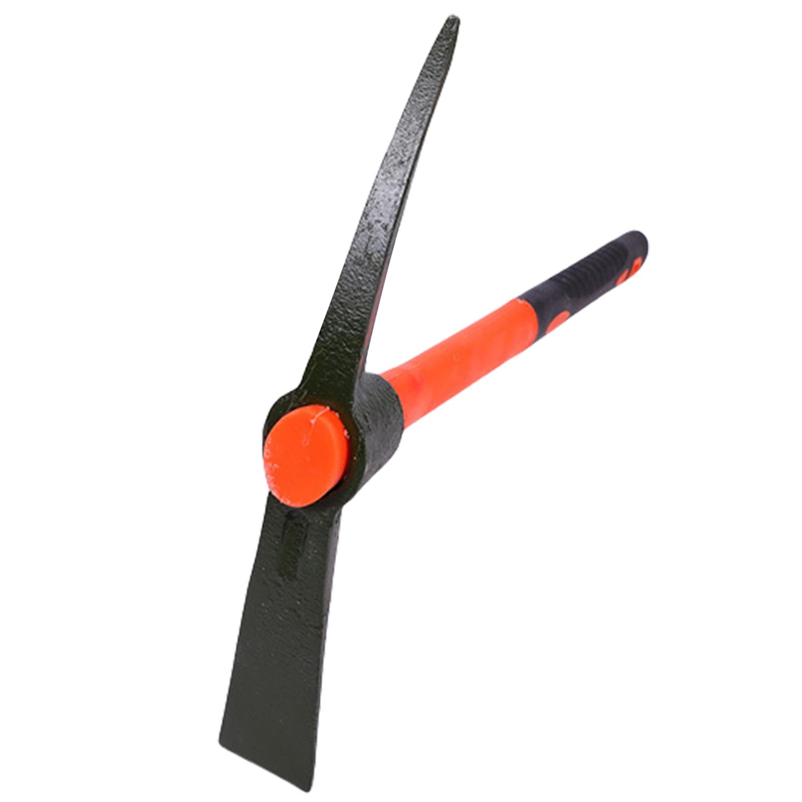 Garden Hand Pickaxe, Fiberglass Handle, for Soil Breaking Landscaping Digging Gardening Paving Outdoor Construction Work Farming Hand Mattock