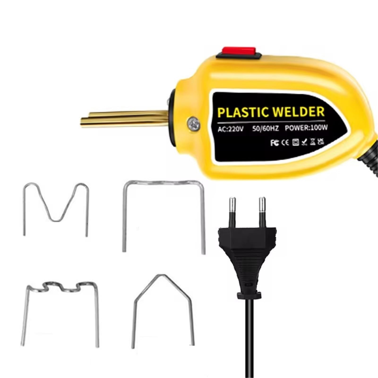 Soldadora plástico, grapadora en caliente, reparación grapas, reparación parachoques coche, herramientas soldadura Plástico Soldadura Máquina