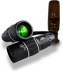 Apito De Madeira Inhambu Açu Modelo 03 + Luneta Observação de Pássaros