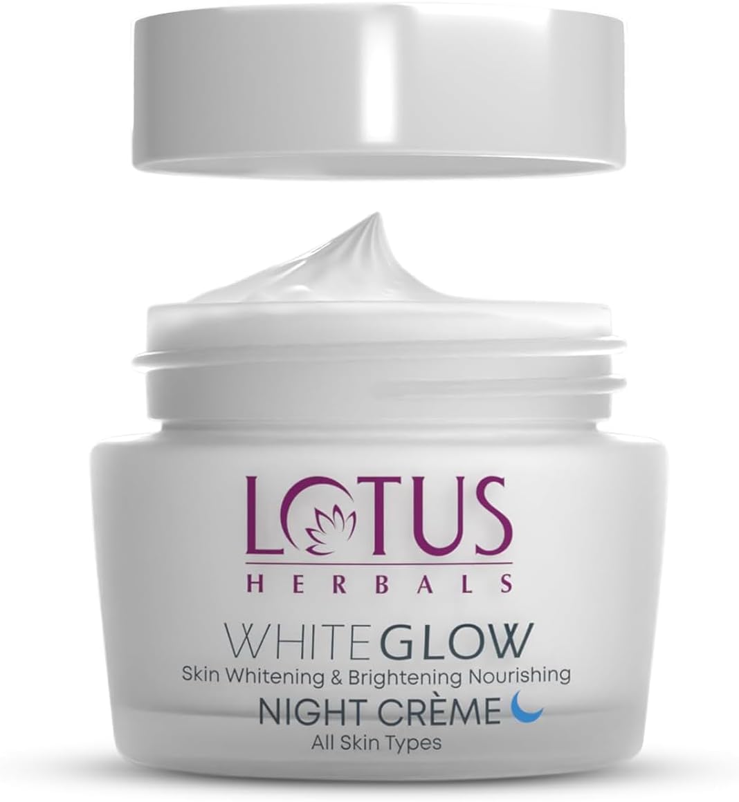 Lotus Herbals Whiteglow Skin Whitening & Brightening Nourishing Night Crème 60Gm