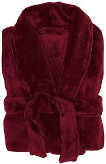 Bambury Microplush Bathrobe Bathrobe,Large/Extra Large,Merlot