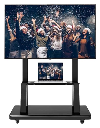 Soporte móvil para TV con ruedas ajustable para pantallas 32-75 pulgadas miniatura 1