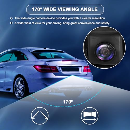 Image of Rear View Backup Camera Replacement for Honda Accord Sedan 2014 2015, for Hybrid Sport LX EX Replaces# 39530-T2A-A71 39530T2AA71 590-438 HO1960101 (Plug is 6-Hole!)