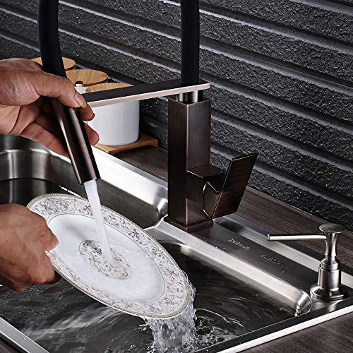 Grifo para ollas de cocina de latón antiguo de pared plegable con doble articulación 2