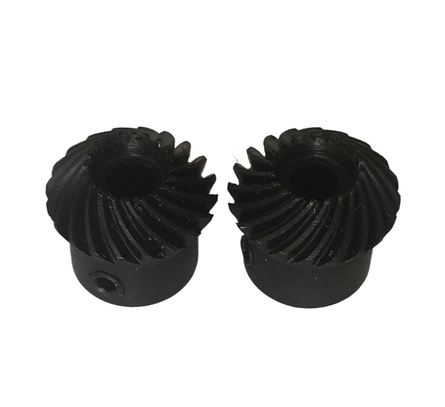 Bevel Gear Pinion Hardware Mechanical 15 18 20 22 25 30 Teeth 1.5 Module .5M 45# Steel 90 Degree Tapered Wheel Pinion Pilot Bore Helical Spiral Bevel Gear(1Pair 22 Teeth)