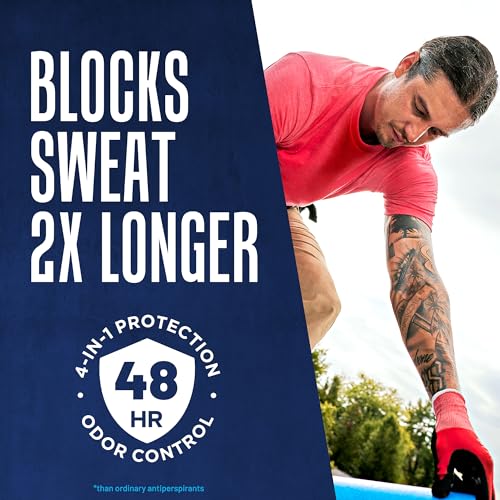 Right Guard Sport Fresh Scent Antiperspirant & Deodorant Invisible Solid - 4-in-1 Deodorant For Men, Blocks Sweat, 48-Hour Odor Protection, Quick-Drying, & Long-Lasting, 2.6 oz (6 Pack) - Image 4