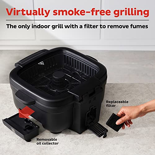 Instant 6-In-1 Indoor Grill And Air Fryer With Bake, Roast Reheat & Dehydrate, From The Makers Of Instant Pot, With Odor-Reducing Filter, Clear Cooking Window, And Removable Lid For Easy Cleaning #TOP2