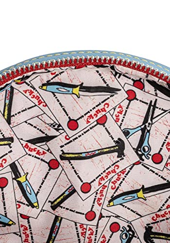 Loungefly Childs Play Chucky Cosplay Womens Double Strap Shoulder Bag Purse4