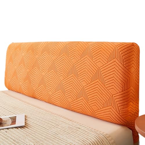 Funda para cabecero de cama jacquard naranja de 180 cm OBASDFD 2