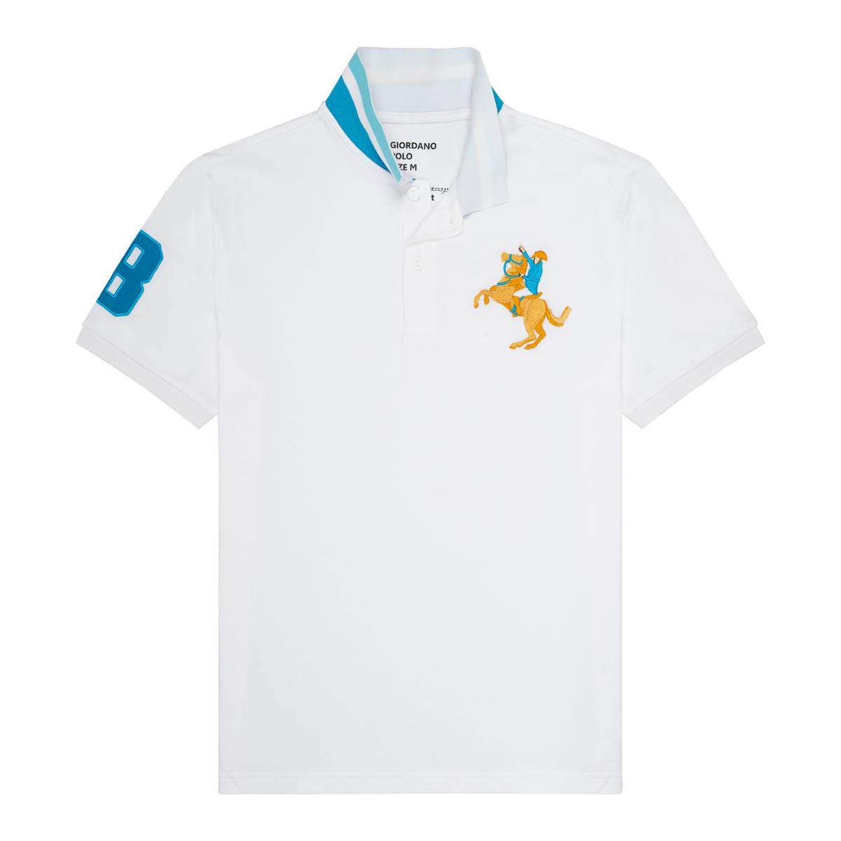 Men's 3D Napoleon Polo -21, Signature White