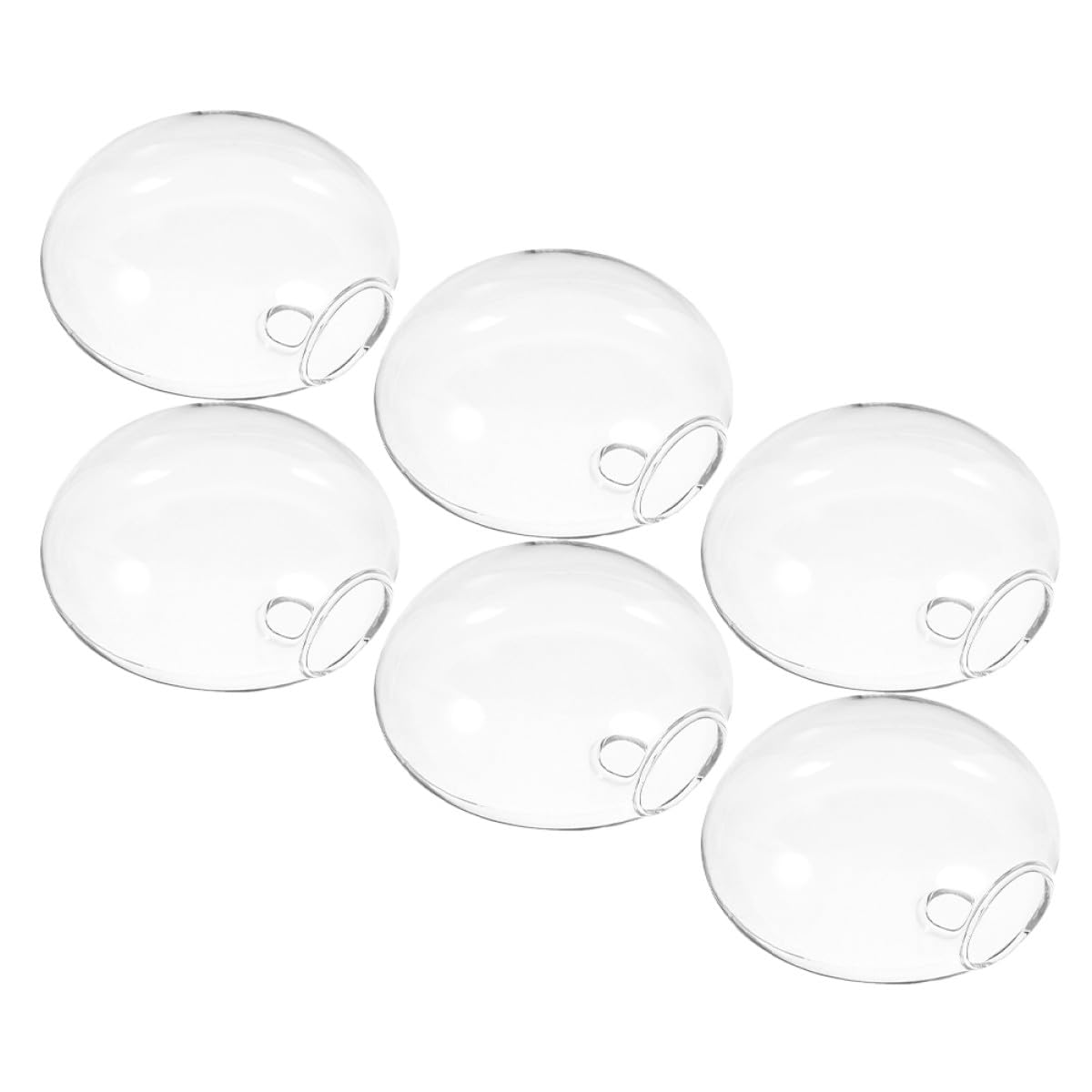 FRCOLOR Lot de 6 Vases Muraux en Verre pour Hydroponie, Pratique et Polyvalent, pour Plantes Succulentes et Petits Pots à Suspendre chez Soi ou Jardin