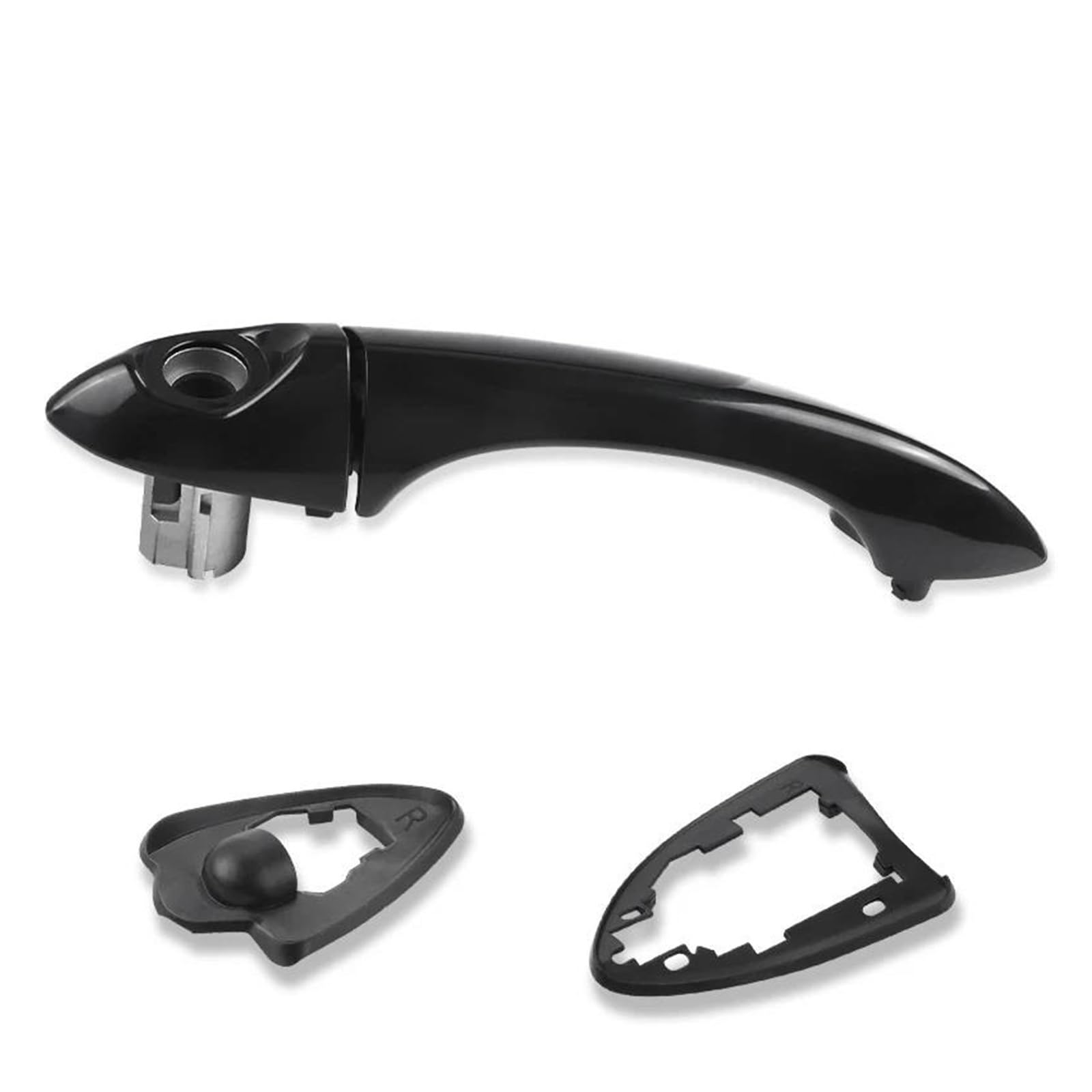 EVEKHAHHRB Exterior Door Handle 1PCS for X5 E53 2000-2006 Exterior Front Driver Side Door Handle LHD RHD Outer Door Handle(RHD Front Right)