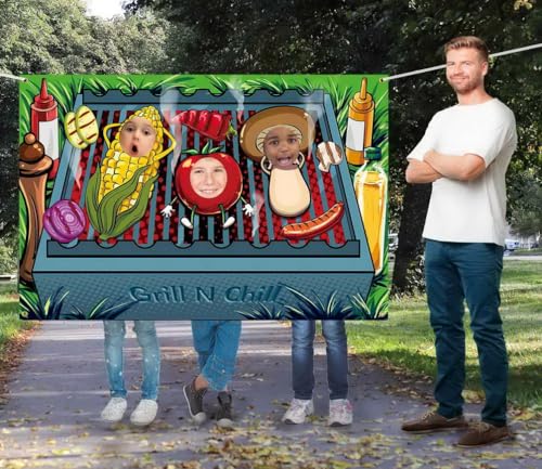 Fondo fotográfico Grill and Chill 5 x 3.3 ft miniatura 3