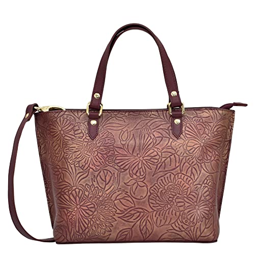 Image of Anuschka Women's Original Hand-Painted Genuine Leather Medium Tote
