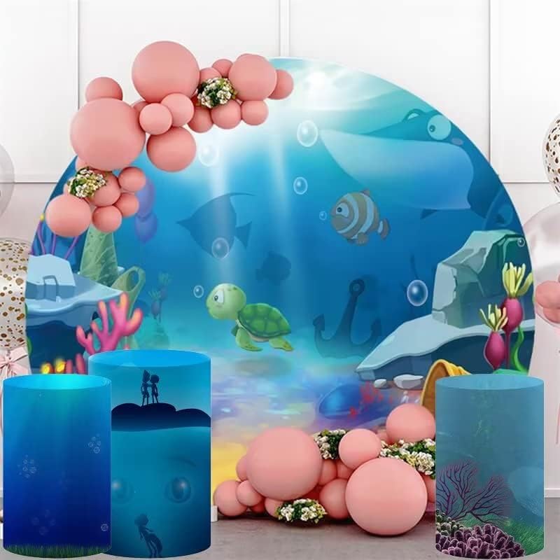 Miniatura 4 de AOSTO Cubiertas de pilar de Spandex elásticas para soportes de pedestal de cilindro de metal, cubiertas de soporte de caja de exhibición, película