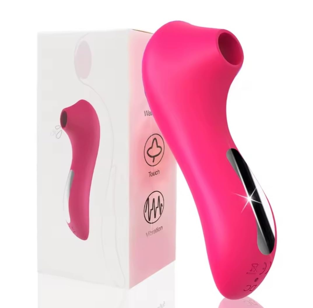 Succionador Clitorial 2 en 1, Rosa, 10 Modos de Succión y Vibración, USB Recargable, Compacto, 12.2 cm más vendido