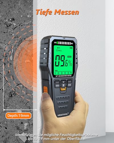 Moisture Meter for Walls Moisture Meter Wall Non-Destructive Measurement Moisture Meter Masonry Suitable for Wood Wall - Image 4