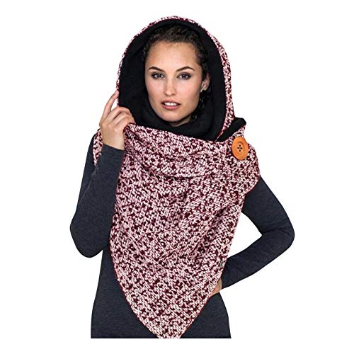 Cadeau pas cher et élégant avec ce châle chaud d'hiver boutonné pour femme