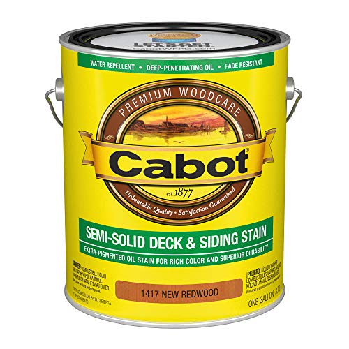Cabot Semi-Solid Wood Stain + Sealer, New Redwood, Gallon