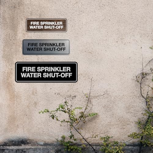 Panneau d'arrêt de l'eau Signs ByLITA pour sécuriser les locaux techniques