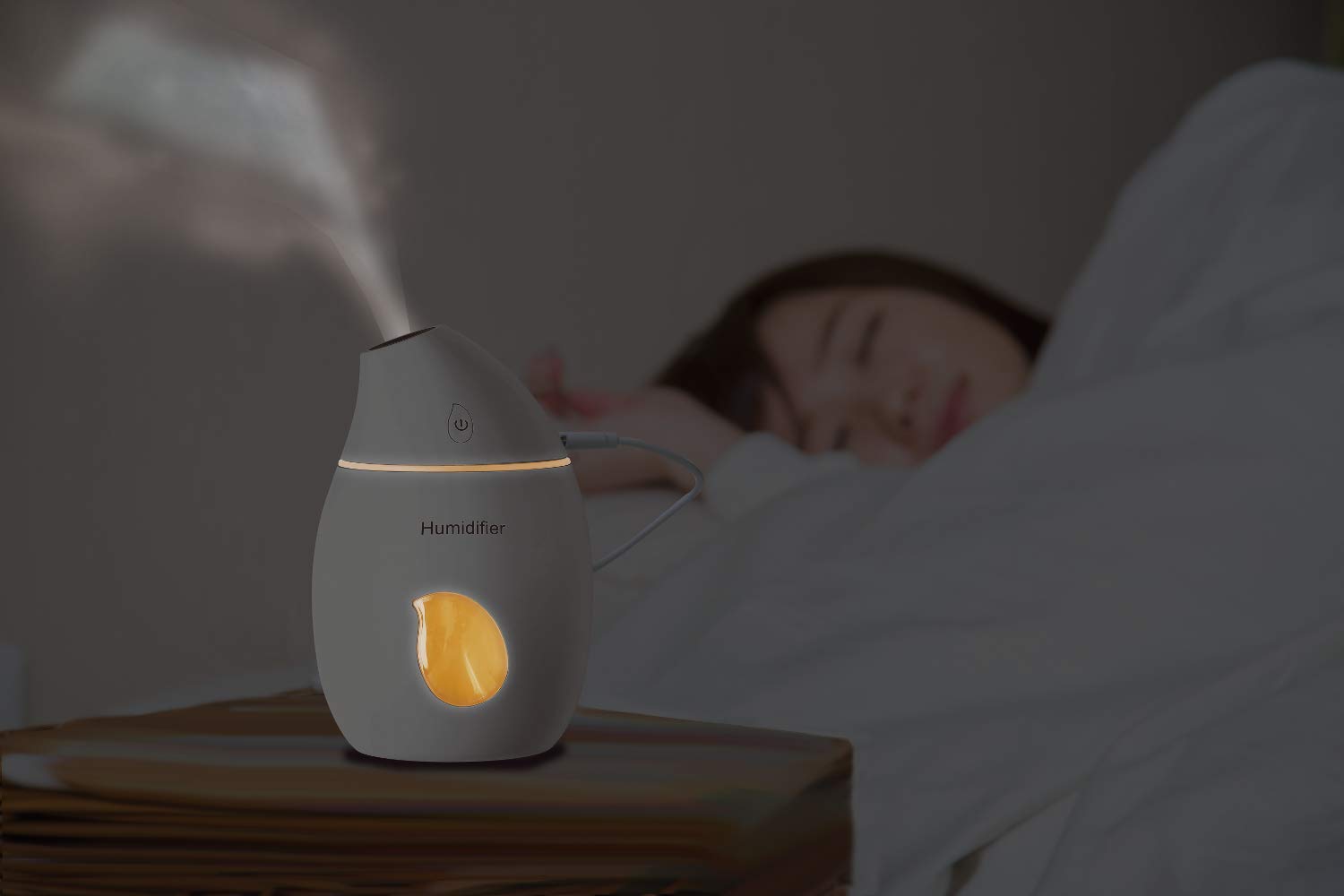 Amazon.co.jp: USBデスクトップ加湿器 水滴型 : ホーム＆キッチン