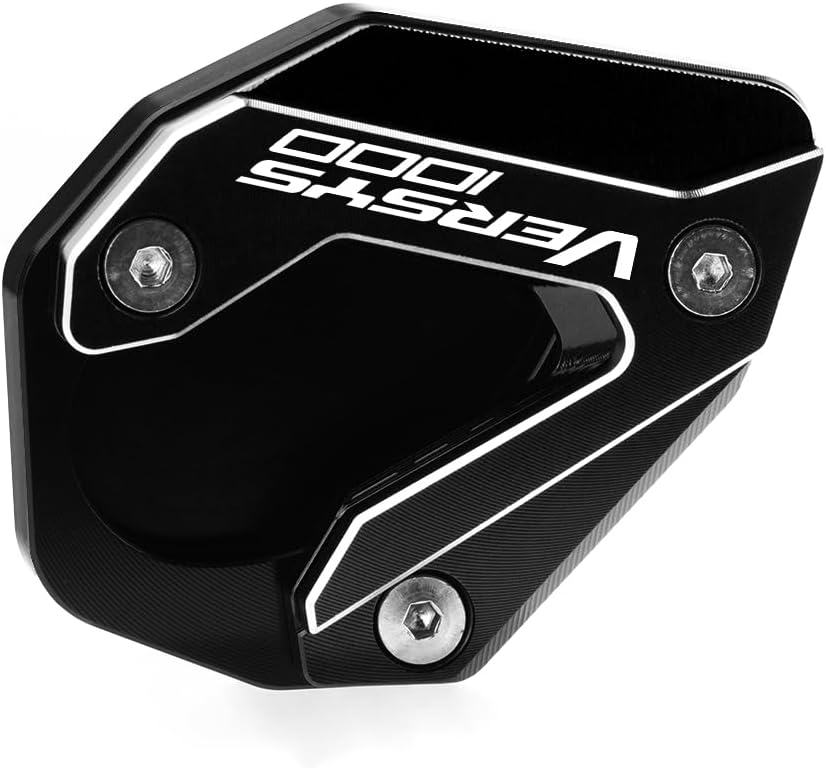 Motorcycle Side Stand Extension Kickstand Plate Compatible With Kawasaki Versys 1000 SE KLZ1000 SE LT+ 2015-2022 | Foot Pad Support Versys 1000SE Accessories (black)