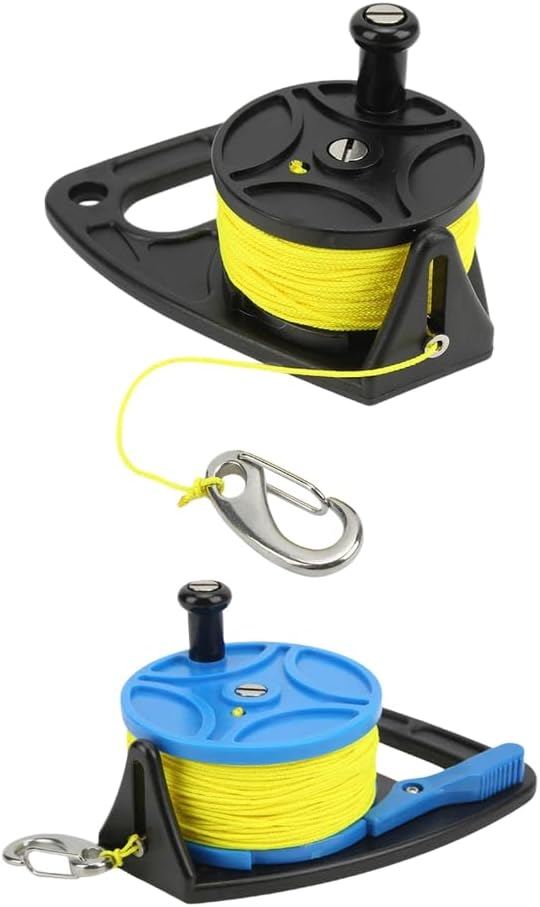 Diving Line Reel Scubas Ratchets Dives Reel with Handle Stop Switches Diving Reel Finger Spool Diving Supply Enduring