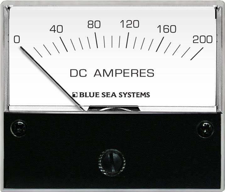 Blue Sea - 8019B-BSS - Ammeter DC 0-200A Plus Shunt - (Pack of 1)