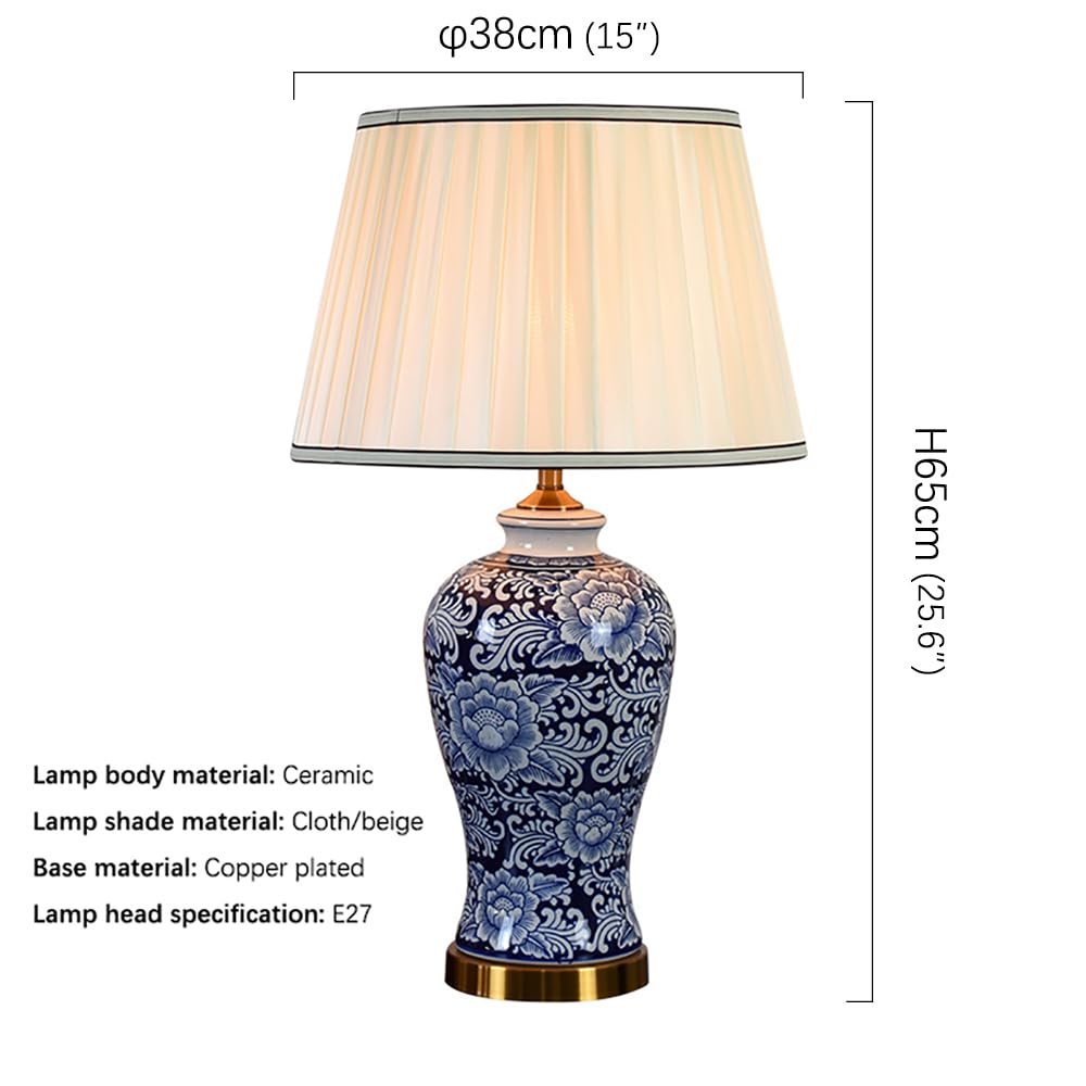 Moderne lampade da tavolo in ceramica a LED retrò americano creatività soggiorno camera da letto studio ufficio villa hotel hall letto luce (Stile 19)