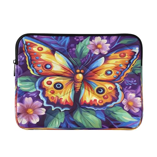 Funda para portátil de 13.3 pulgadas Butterfly Flower miniatura 1