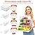 SMRCAD Fridge Organizers and Storage, 8 Pack Clear Freezer Organizer Bins with Lids for Kitchen, Pantry, Refrigerator, Food, Fruit, Vegetable Storage (8 Bins (Include Pull Out Drawer))