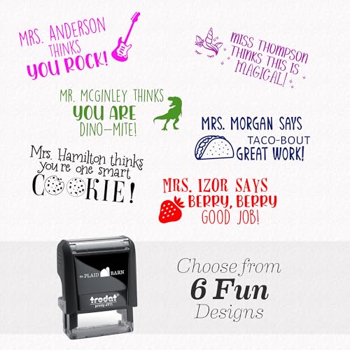 Personalized Teacher Stamps for Grading Custom Name Stamps for Teachers