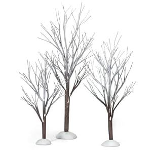 Department 56 Snow Village First Frost Trees (Set of 3)