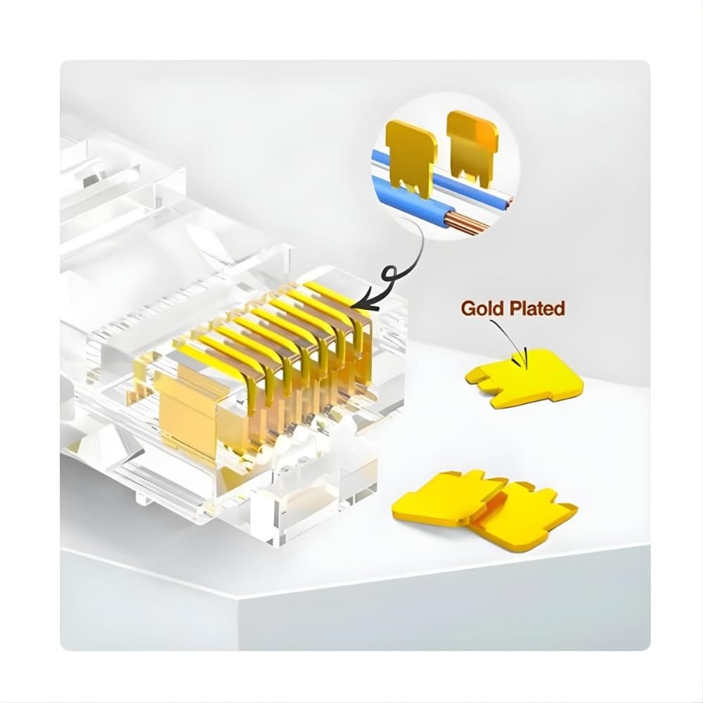 MN6 MN116F Cat6 Jack/20 Adet-EZ YENİ NESİL rj45 konnektör-8P/8C AÇIK UÇLU SOKET/rj45 jack (20)
