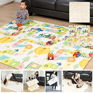 XdeModa Reversible Baby Play Mat & Exercise Mat – Fun & Stylish Foam Floor Playmat for Adults, Kids and Infants. Elegant…
