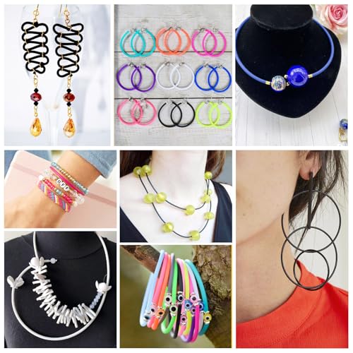 Bestewelry 2 mm Hollow Pipe Tubuing Rubber Cord 3 Rolls Round Tube Cords Strings for Memory Wire Necklace Bracelet Knitting Jewelry Making Decoration - Image 4