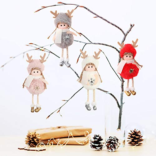 Brynnl Decorazioni Natalizie, 4 Pezzi Bambola