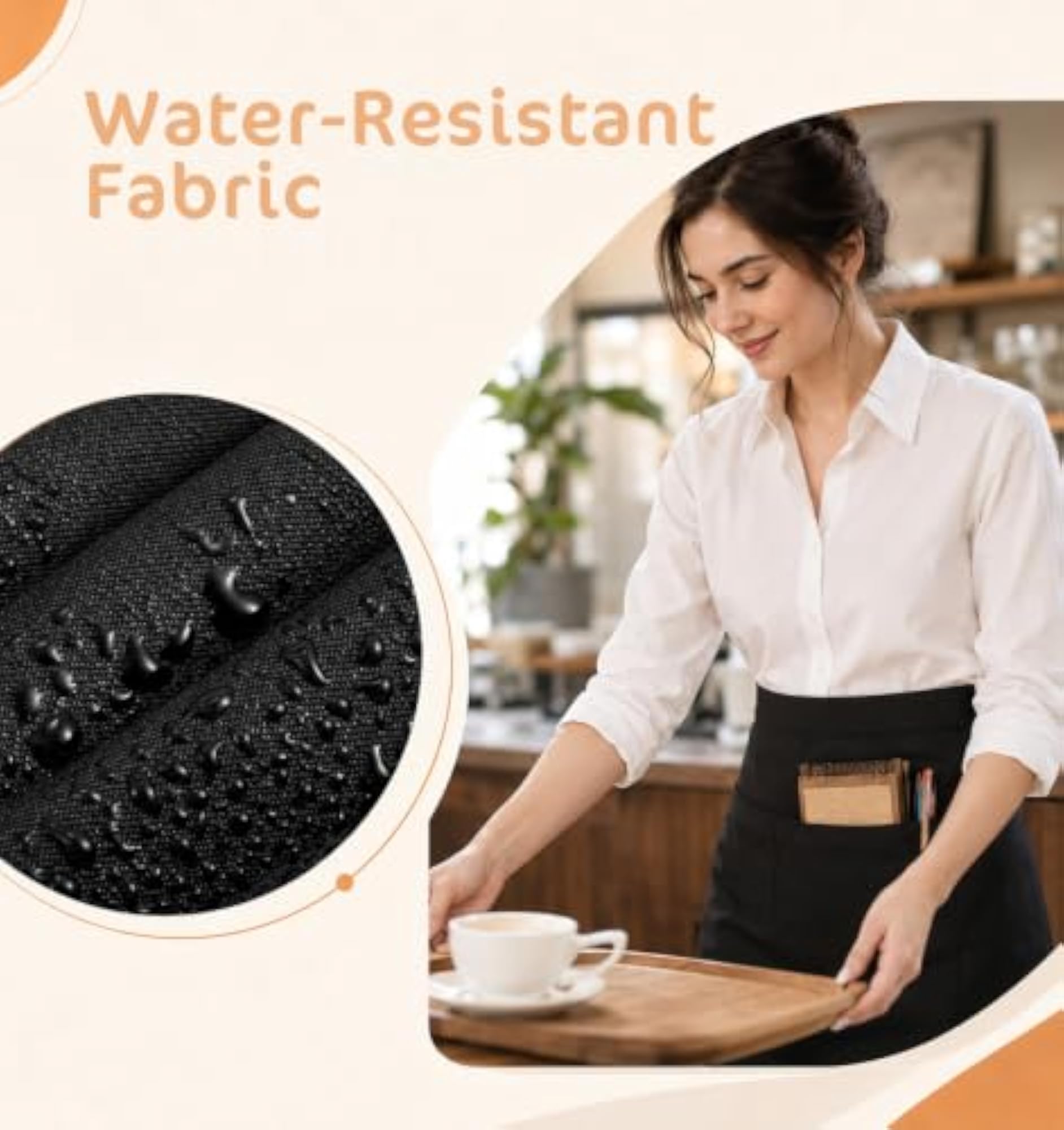 Water & Oil Resistant Server Apron