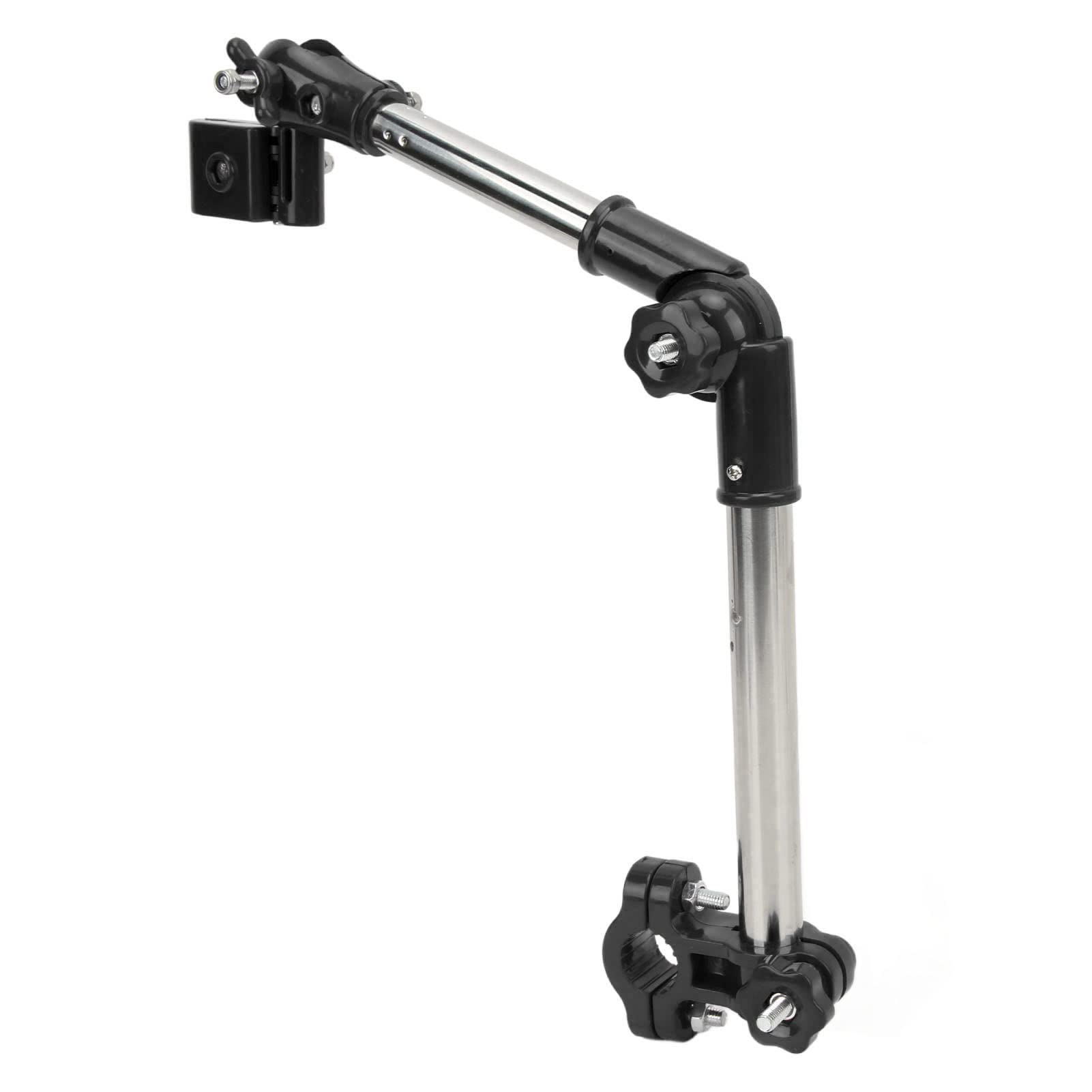 Soporte de Montaje en Paraguas - Soportes de Paraguas de Bicicleta de Acero Inoxidable Soporte de Paraguas de sombreado para Cochecito al Aire Libre Giratorio de 360 ​​​​Grados(Negro)