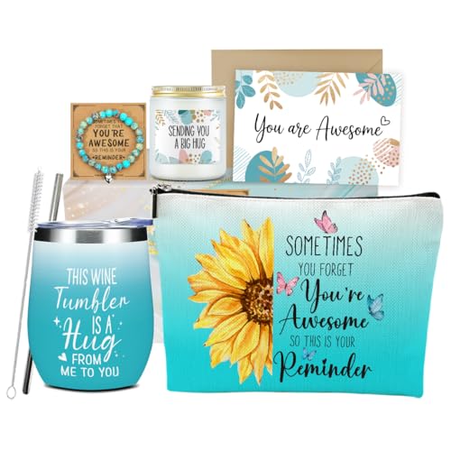 Birthday Gifts for Women, Thank You Gifts for Women Mom Employee Friend Mentor Teacher Coworker Nurse Boss Grandma Inspirational Farewell Appreciation Christmas Mothers Day Friendship Gift Basket Set