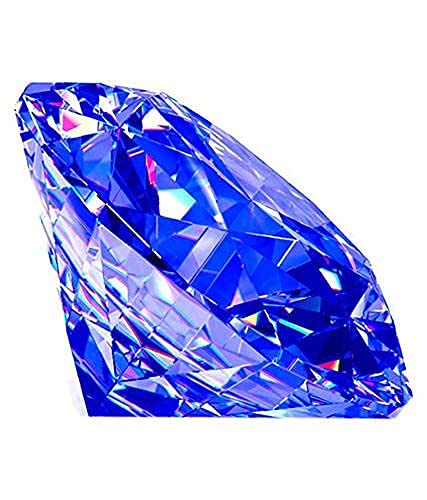 anuj sales 2.00 Ratti 1.00 Carat Certified Blue Zircon Stone I Round Shape Cubic Blue Diamond Gemstone-picture-19